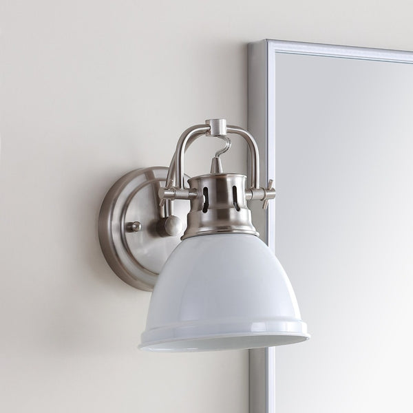 Safavieh LAWSON Sconce - Elegant Bronze Lighting Fixture for Warm Ambiance in Living Rooms and Bedrooms White SCN4053B