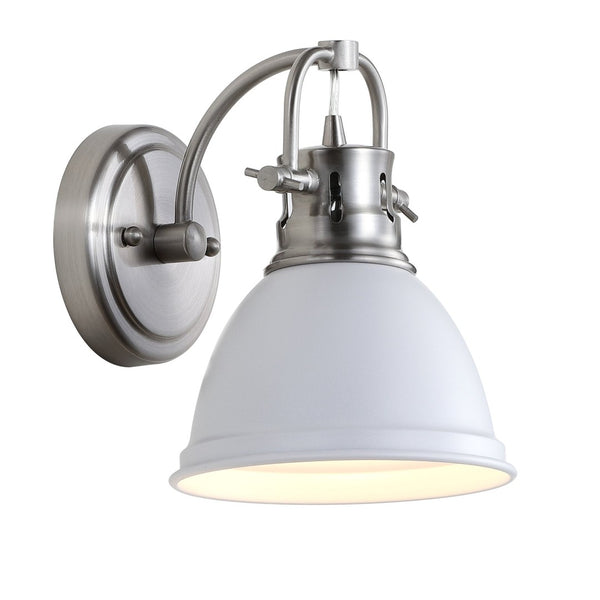 Safavieh LAWSON Sconce - Elegant Bronze Lighting Fixture for Warm Ambiance in Living Rooms and Bedrooms White SCN4053B