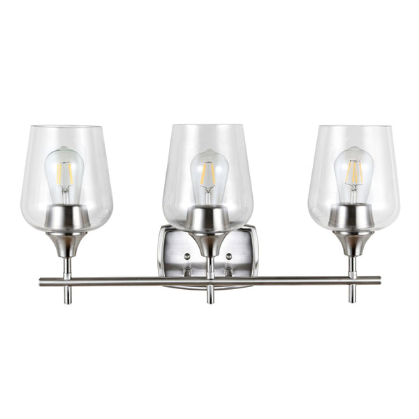 Safavieh EAGAN Wall Sconce - Modern Nickel Lighting Fixture for Hallways, Living Rooms & Bedroom Ambiance SCN4057A