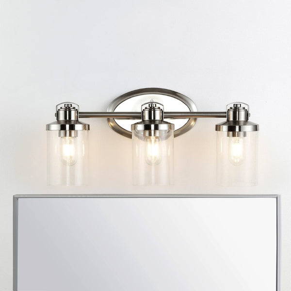 Safavieh MACI Wall Sconce - Elegant Polished Nickel Light Fixture for Living Rooms, Hallways & Bedrooms SCN4059A