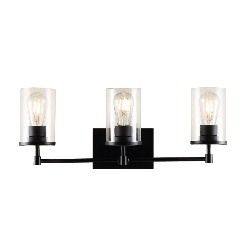 Safavieh RONSA, Elegant 3-Light Oil Rubbed Bronze Wall Sconce with Clear Accents for Timeless Home Style SCN4064A