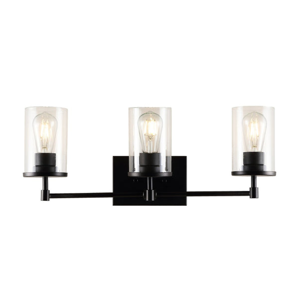 Safavieh RONSA, Elegant 3-Light Oil Rubbed Bronze Wall Sconce with Clear Accents for Timeless Home Style SCN4064A