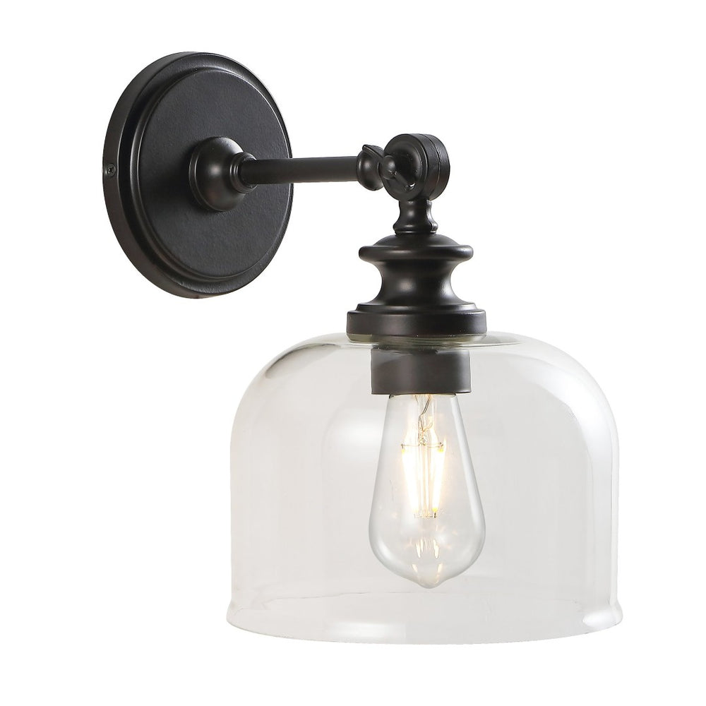 Safavieh NERI, Set of 2 Elegant 8-Inch Oil Rubbed Bronze Wall Sconces for Timeless Home Ambiance SCN4065A-SET2