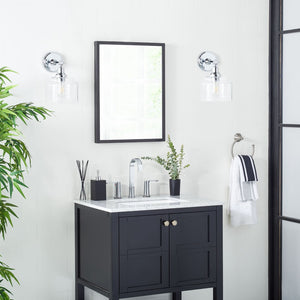 Safavieh PLACID Widespread Dual Handle Bathroom Faucet - Stylish Chrome Finish, Stainless Steel, Easy Control BRF1053C