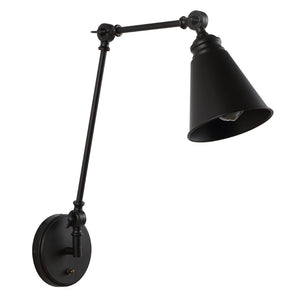 Safavieh KENSLEY, 21-Inch Iron Wall Sconce - Sculptural Light Fixture for Modern and Traditional Spaces Oil Rub Bronze SCN4067A