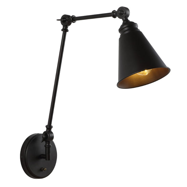 Safavieh KENSLEY, 21-Inch Iron Wall Sconce - Sculptural Light Fixture for Modern and Traditional Spaces Oil Rub Bronze SCN4067A