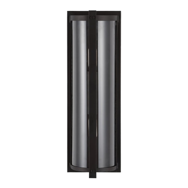 Safavieh SENLA, Elegant 6-Inch Oil Rubbed Bronze Wall Sconce Set of 2 with Clear Glass Shades for Any Room SCN4068A-SET2