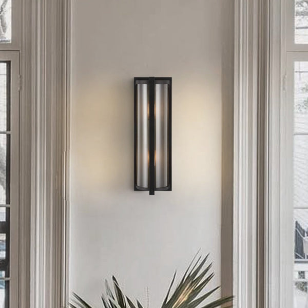 Safavieh SENLA, Elegant 6-Inch Oil Rubbed Bronze Wall Sconce Set of 2 with Clear Glass Shades for Any Room SCN4068A-SET2