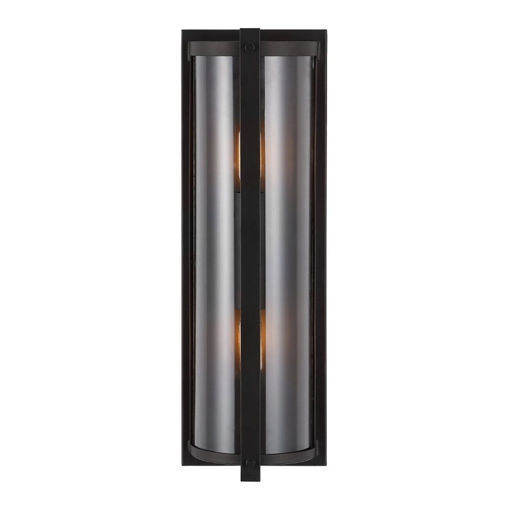 Safavieh SENLA, Elegant 6-Inch Oil Rubbed Bronze Wall Sconce Set of 2 with Clear Glass Shades for Any Room SCN4068A-SET2