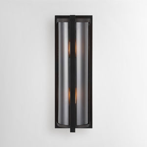 Safavieh SENLA, Elegant 6-Inch Oil Rubbed Bronze Wall Sconce Set of 2 with Clear Glass Shades for Any Room SCN4068A-SET2
