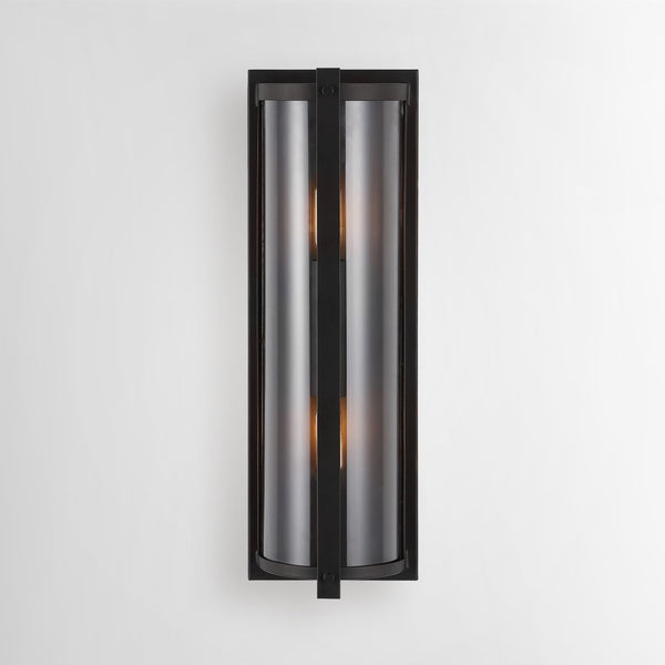 Safavieh SENLA, Elegant 6-Inch Oil Rubbed Bronze Wall Sconce Set of 2 with Clear Glass Shades for Any Room SCN4068A-SET2