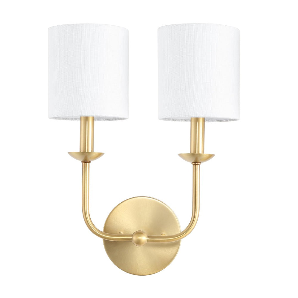 Safavieh FERRARA, 2-Light Gold Metal Wall Sconce - Chic Accent Lighting for Hallways & Living Spaces SCN4069A