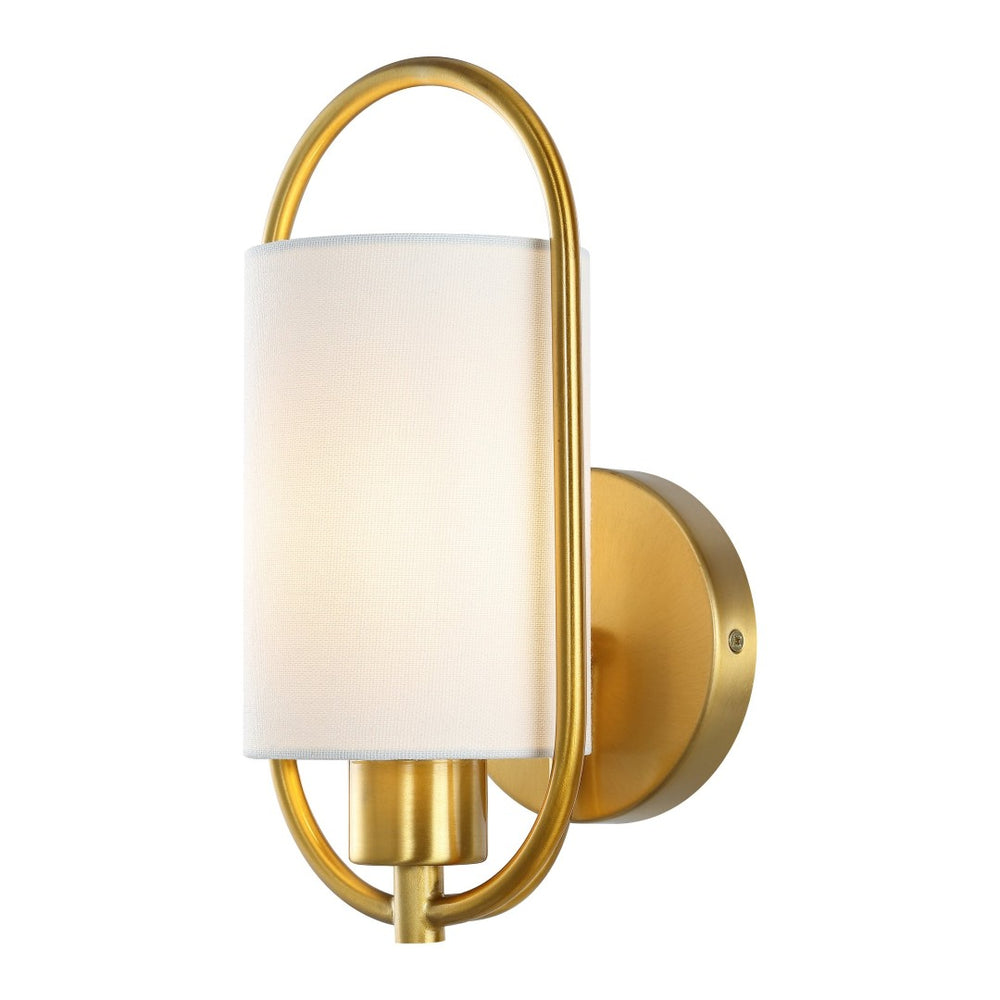 Safavieh HALDEA, 6.25 Inch Brass Iron Wall Sconce - Elegant Lighting for Modern and Classic Home Décor SCN4071A