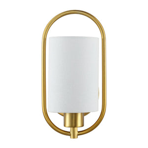 Safavieh HALDEA, 6.25 Inch Brass Iron Wall Sconce - Elegant Lighting for Modern and Classic Home Décor SCN4071A