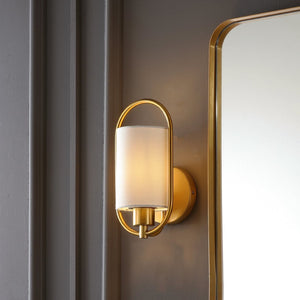 Safavieh HALDEA, 6.25 Inch Brass Iron Wall Sconce - Elegant Lighting for Modern and Classic Home Décor SCN4071A