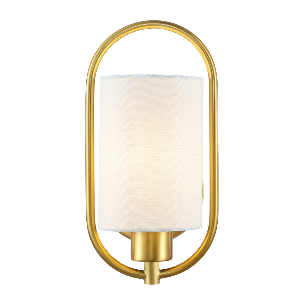 Safavieh HALDEA, 6.25 Inch Brass Iron Wall Sconce - Elegant Lighting for Modern and Classic Home Décor SCN4071A