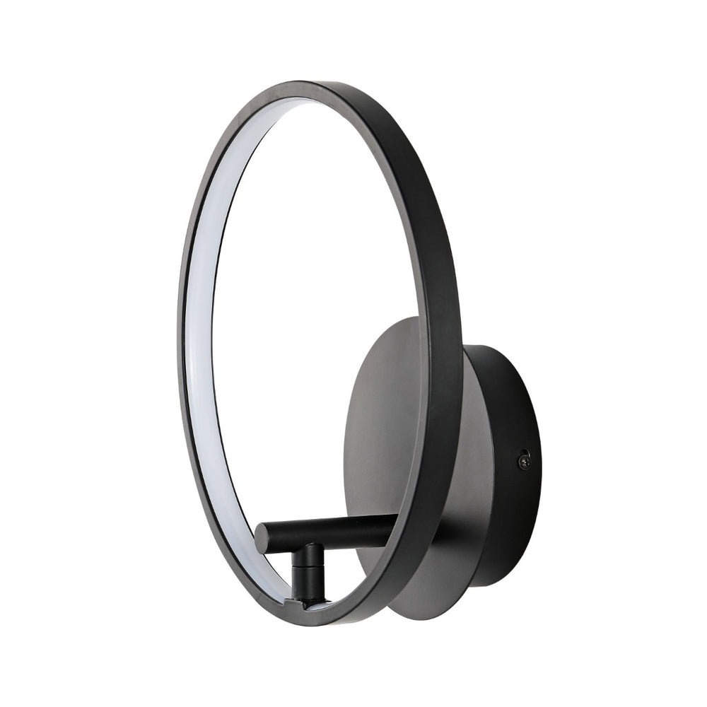 Safavieh JOLYN, Elegant LED Wall Sconce, 10.5-Inch Black Aluminum Fixture for Modern Home Illumination SCN4075A