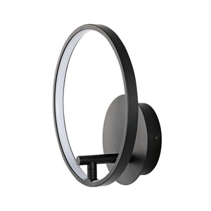 Safavieh JOLYN, Elegant LED Wall Sconce, 10.5-Inch Black Aluminum Fixture for Modern Home Illumination SCN4075A