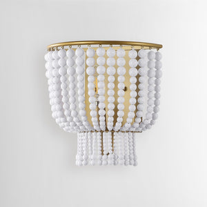 Safavieh CELYN, 10" W Modern White Acrylic Sconce with Brass Accents for Ambient Lighting in Any Room SCN4081A