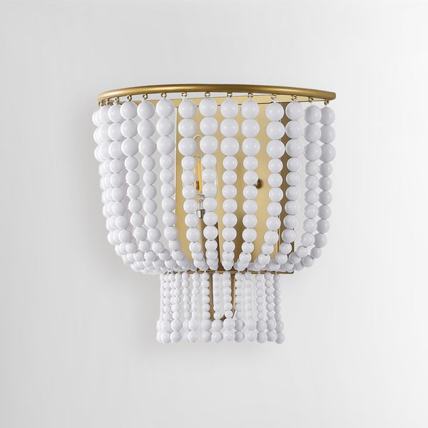 Safavieh CELYN, 10" W Modern White Acrylic Sconce with Brass Accents for Ambient Lighting in Any Room SCN4081A