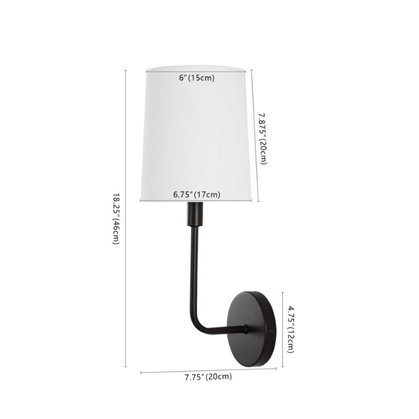 Safavieh GARNER, Set of 2 Elegant Bronze Metal Wall Sconces for Soft Ambiance in Any Room Décor SCN4083A-SET2