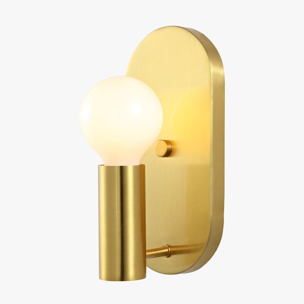 Safavieh IRIMA, Elegant Brass & Glass Wall Sconce Set of 2 for Ambient Lighting in Modern & Classic Spaces SCN4086A-SET2
