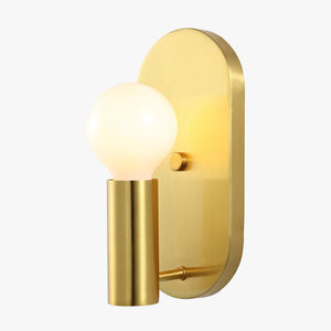 Safavieh IRIMA, Elegant Brass & Glass Wall Sconce Set of 2 for Ambient Lighting in Modern & Classic Spaces SCN4086A-SET2