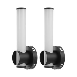 Safavieh Toia, Led Light, 4.375 Inch, Black, Acrylic/Iron Wall Sconce Set Of 2 X23 Black / White 5.875" x 4.375" x 15.5"