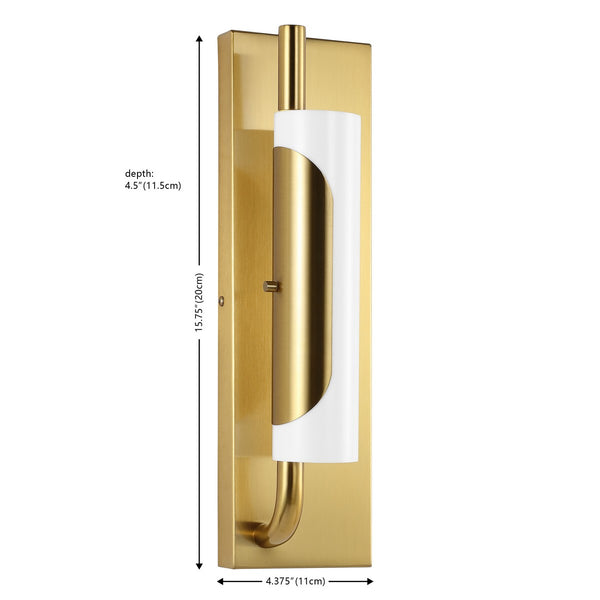 Safavieh Momo 16 Inch Wall Sconce XII23 Brass  SCN4095A