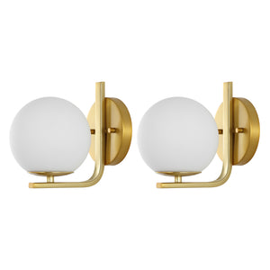 Safavieh Liraz 8" Wall Sconce - Set of 2 Brass SCN4096A-SET2