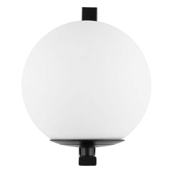 Safavieh LIRAZ, Modern Iron and Glass Wall Sconce Set of 2 for Stylish Home Illumination and Decor Black SCN4096B-SET2