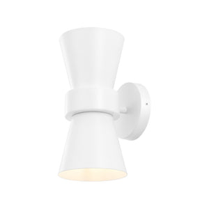 Safavieh BYNNER, Elegant 2-Light Wall Sconce Set - Stylish Metal Design for Ambient Lighting & Versatile Decor White SCN4108B-SET2