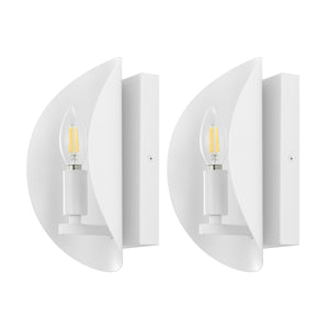 Safavieh 	Calluna, 4 Inch, White, Iron Wall Sconce Set Of 2 - Set of 2 White SCN4109B-SET2