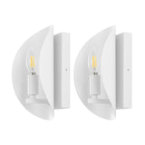 Safavieh 	Calluna, 4 Inch, White, Iron Wall Sconce Set Of 2 - Set of 2 White SCN4109B-SET2