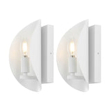 Safavieh 	Calluna, 4 Inch, White, Iron Wall Sconce Set Of 2 - Set of 2 White SCN4109B-SET2