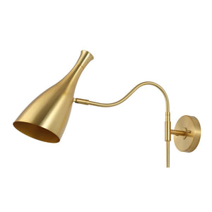 Safavieh HARLONA, Elegant 22-Inch Brass & Iron Wall Sconce Set of 2 for Timeless Ambiance & Style SCN4110A-SET2