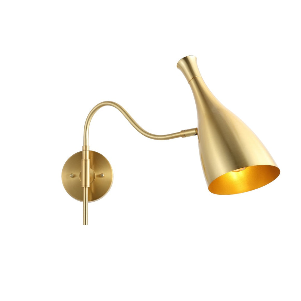Safavieh HARLONA, Elegant 22-Inch Brass & Iron Wall Sconce Set of 2 for Timeless Ambiance & Style SCN4110A-SET2