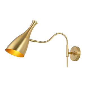 Safavieh HARLONA, Elegant 22-Inch Brass & Iron Wall Sconce Set of 2 for Timeless Ambiance & Style SCN4110A-SET2