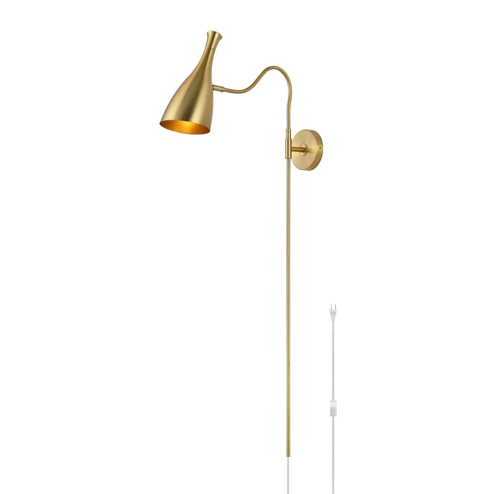 Safavieh HELLENE, 22-Inch Adjustable Brass Wall Sconce – Modern Lighting for Reading & Accent Illumination SCN4111A