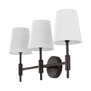 Safavieh Darya, 3 Light, 24 Inch, Black, Iron Wall Sconce Orb SCN4119A