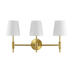 Safavieh DARYA, 3-Light Wall Sconce – Modern Minimalism Meets Classic Iron Craftsmanship for Any Space Brass SCN4119B