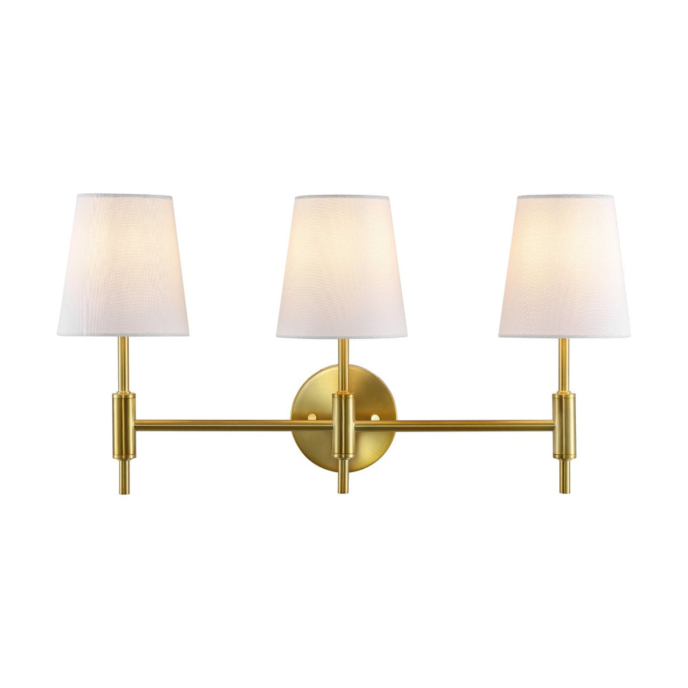 Safavieh DARYA, 3-Light Wall Sconce – Modern Minimalism Meets Classic Iron Craftsmanship for Any Space Brass SCN4119B