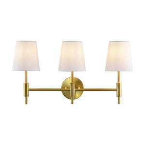 Safavieh DARYA, 3-Light Wall Sconce – Modern Minimalism Meets Classic Iron Craftsmanship for Any Space Brass SCN4119B