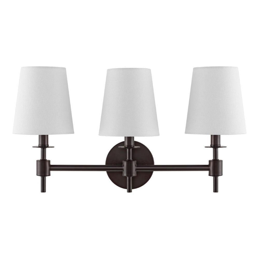 Safavieh Davielle, 3 Light, 21 Inch, Black, Iron Wall Sconce Orb SCN4120A