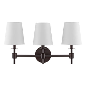 Safavieh Davielle, 3 Light, 21 Inch, Black, Iron Wall Sconce Orb SCN4120A