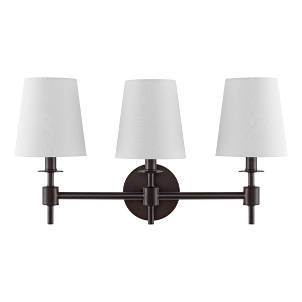 Safavieh Davielle, 3 Light, 21 Inch, Black, Iron Wall Sconce Orb SCN4120A