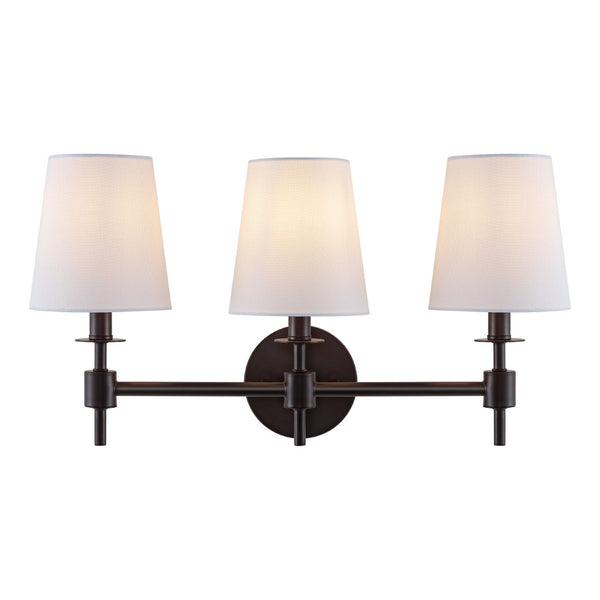 Safavieh Davielle, 3 Light, 21 Inch, Black, Iron Wall Sconce Orb SCN4120A