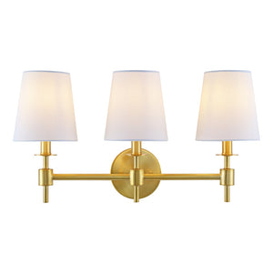 Safavieh Davielle, 3 Light, 21 Inch, Brass, Iron Wall Sconce Brass Gold SCN4120B