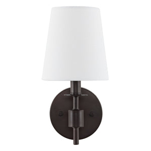 Safavieh DALANY, Elegant Iron Wall Sconce Set of 2 - Minimalist Design for Warm Illumination in Any Space Black SCN4121A-SET2