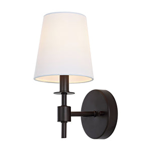 Safavieh DALANY, Elegant Iron Wall Sconce Set of 2 - Minimalist Design for Warm Illumination in Any Space Black SCN4121A-SET2